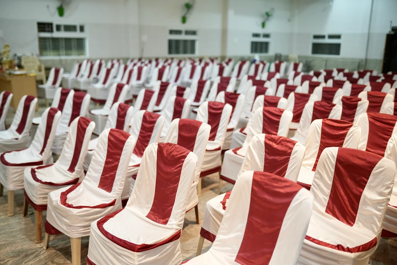 elegant wedding venue setup